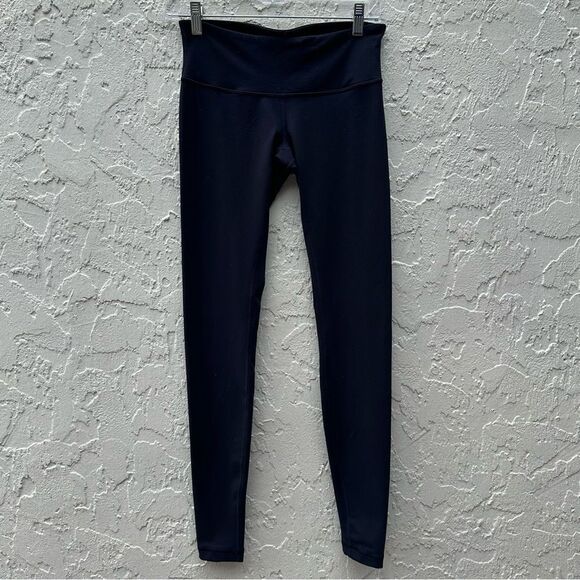 LULULEMON Legging Women 6 Wunder Under Blue Long Full Length Solid Athletic - Picture 1 of 9
